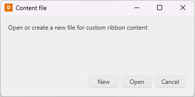 Create your own ribbon tabs