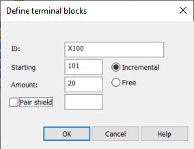 Draw terminal strips