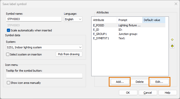 Add and edit attribute properties