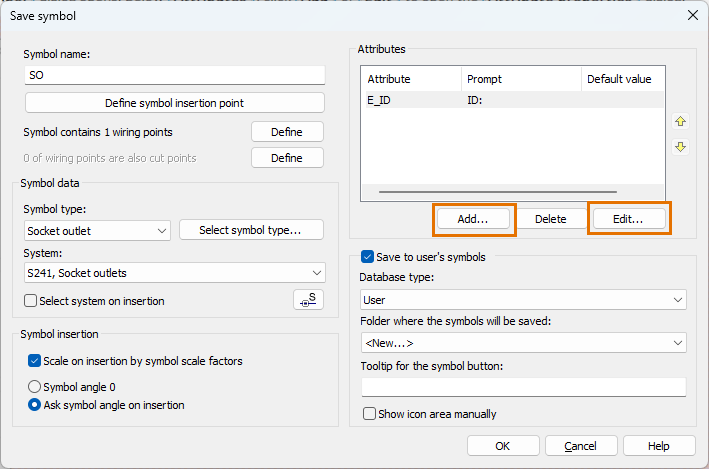 Add and edit attribute properties