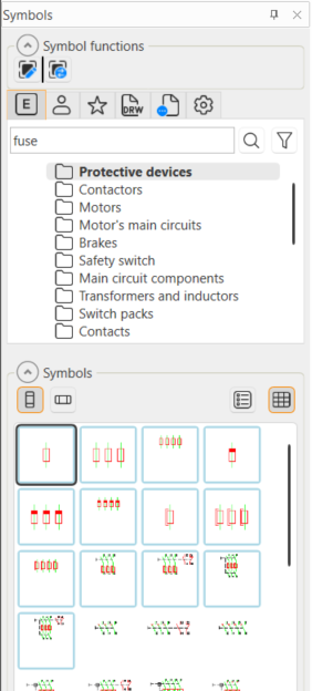 View and insert symbols