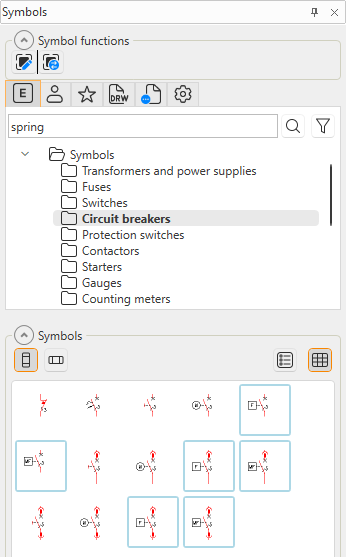 View and insert symbols
