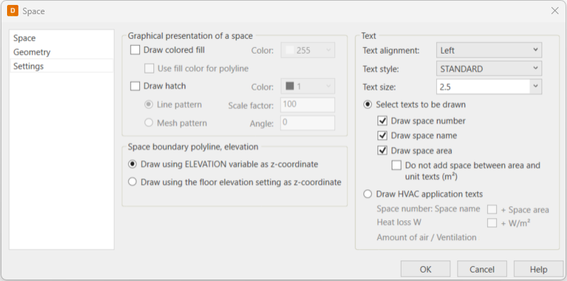 Define polygon-shaped spaces