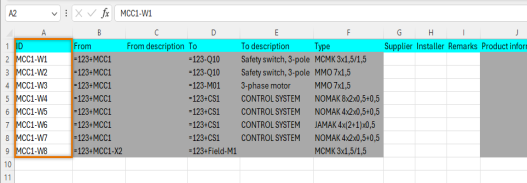 Graphical user interface, application, table, Excel

Description automatically generated