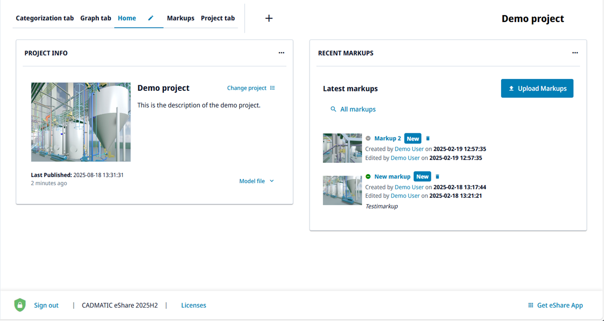 Opening a project