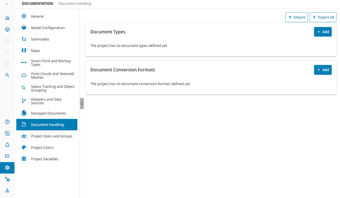 How to configure document handling