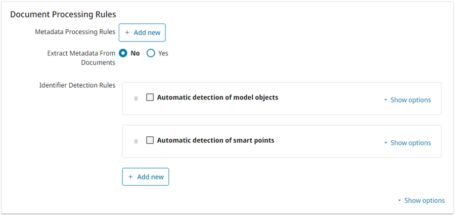 How to configure document handling