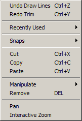 If at least one 2D-item is selected and no function is activated