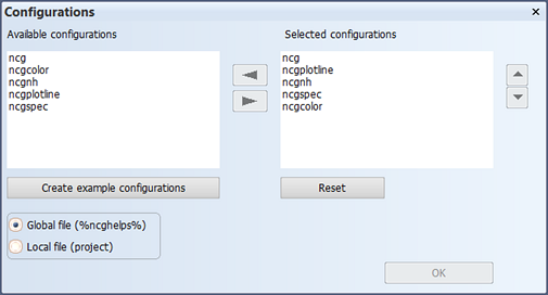 Configuration files