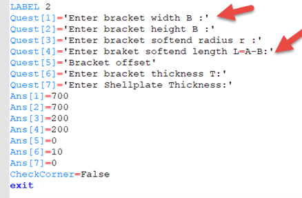 Inspecting a bracket type file