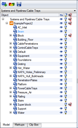 Model tab