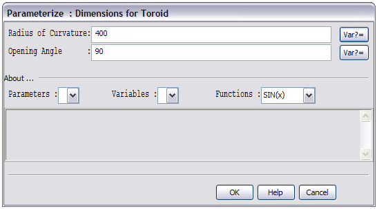Commands for editing a primitive