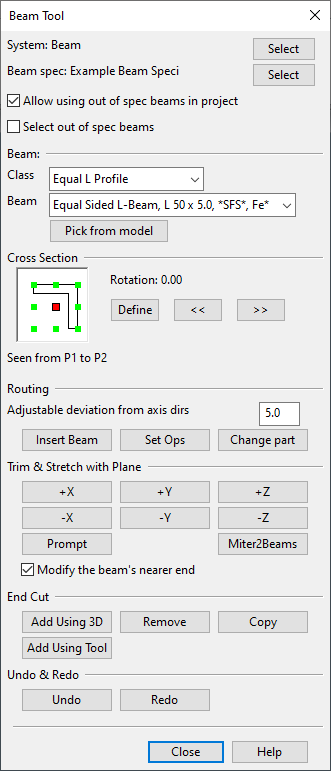 Beam Tool
