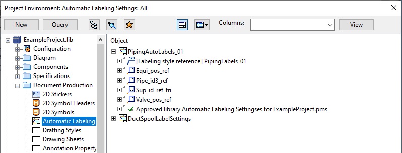 Place labels automatically