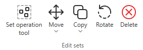 Edit sets