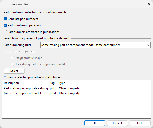 Part Numbering Rules