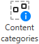 Content categories button
