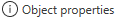 Object properties button
