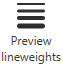 Preview lineweights button