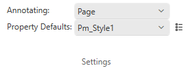 Settings group