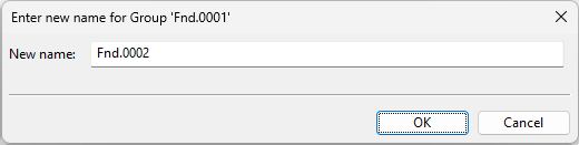 Enter new name for Group dialog