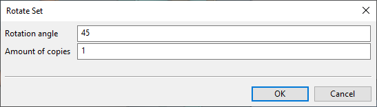 Rotate Set dialog