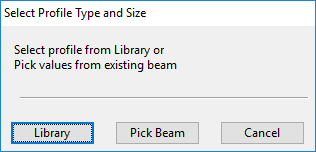 Select Profile Type and Size
