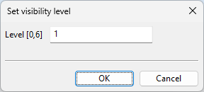 Set visibility level dialog