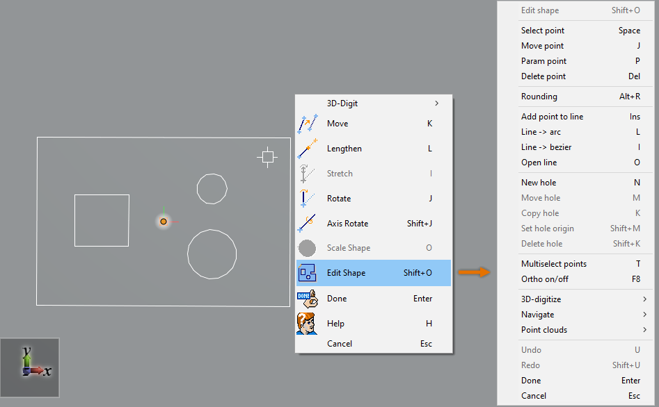 Editing a section