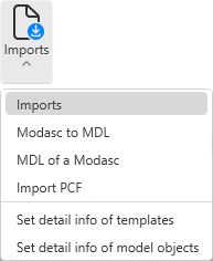Imports menu