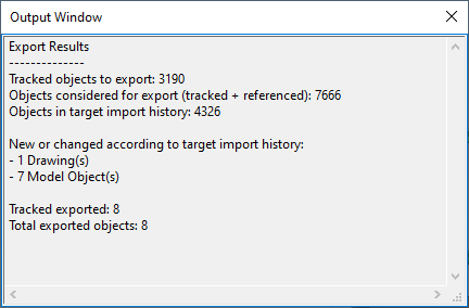 Export sister project data from source project