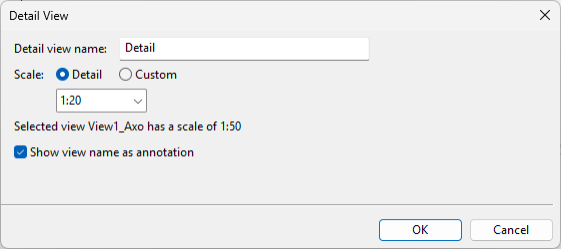 Detail View dialog