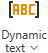 Dynamic text button